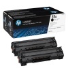 Toner HP CB435AD pro HP LJ 1005/ P1006, ern, 2x1.500 stran