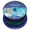 CD-R 80 Verbatim 52x, spindl, printable, balen 50 ks