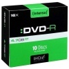 DVD-R Intenso 4,7 GB, 16x, slim case, balen 10 ks