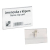 Jmenovka s klipem, 9 x 5,7 cm, ir, balen 50 ks