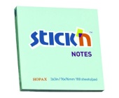 Samolepic bloek Stickn 76x76 mm, modr