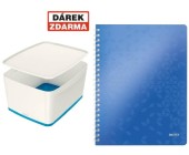 lon box s vkem Leitz MyBox, velikost L, bl/ modr - Akce