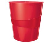 Odpadkov ko Leitz WOW, 15 l, erven