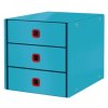 Zsuvkov box Leitz Click-N-Store Cosy, 3 zsuvky, modr