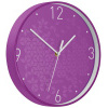 Nástěnné hodiny Leitz WOW, purpurové