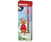 Plastelna Kores Pastel 10 x 20 g, pastelov barvy