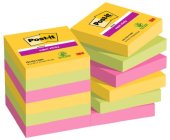 Bloek Post-it 622- 12SS-CARN Carnival, 47,6x47,6 mm, 12x90 l