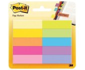 Zloky Post-it 12,7 x 44,4 mm, paprov, 10 x 50 ks