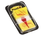 Zloky Post-it 680- 31 Ruka s perem, 25x43 mm, 50 ks