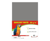 Barevn papr A3, 80 g, ed, 100 list