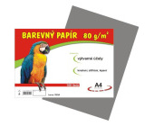 Barevn papr A4, 80 g, ed, 100 list