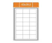 Laserov etikety 63 x 39,5 mm, bl, 100 list