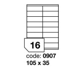 Laserov etikety 105 x 35 mm, bl, 100 list