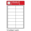 Snmateln etikety 105 x 42,3 mm, bl, 100 list