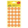Etikety Avery 3173 koleka, prmr 18 mm, 96 ks, oranov neon