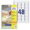 Snmateln etikety Avery L4736REV- 25, 45,7x21,2 mm, 25+5 list