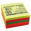 Samolepic kostka, 75x75 mm, 400 lstk, nenov barvy