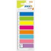 Samolepic zloky Stickn 45x12 mm, plast, 8x25 ks, neon