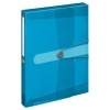 Box na spisy Easy orga to go A4, 4 cm, transparentn modr