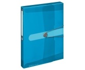 Box na spisy Easy orga to go A4, 4 cm, transparentn modr