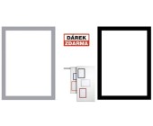 Magnetick rmeek Duraframe A4, stbrn, 5 ks - Akce