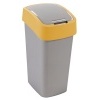 Odpadkov ko Flipbin, 45 l, stbrn/ lut