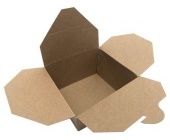 Menubox Kraft PE, nedlen, 11 x 9,5 x 6,5 cm, 700 ml, 50 ks