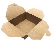 Menubox Kraft PE, nedlen, 15,1 x 12 x 6,5 cm, 1,3 l, 50 ks