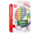 Trojhrann pastelky Stabilo Easy colors pro pravky, 12 ks